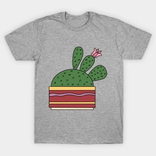 Cute Cactus Design #60: Cactus WIth Beautiful Flower T-Shirt